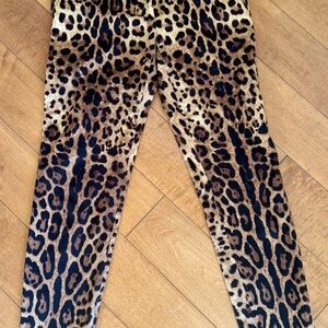 Dolce & Gabbana Leopard Print Trousers – Size 42 (Fits US 6–8)